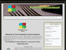 Tablet Screenshot of hospitalityformula.com